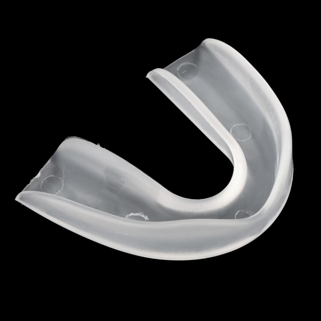 Boxing MMA Basketball Mouthguard Gum Protection + Case Clear