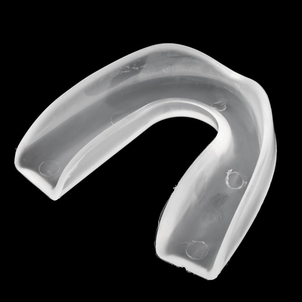 Boxing MMA Basketball Mouthguard Gum Protection + Case Clear