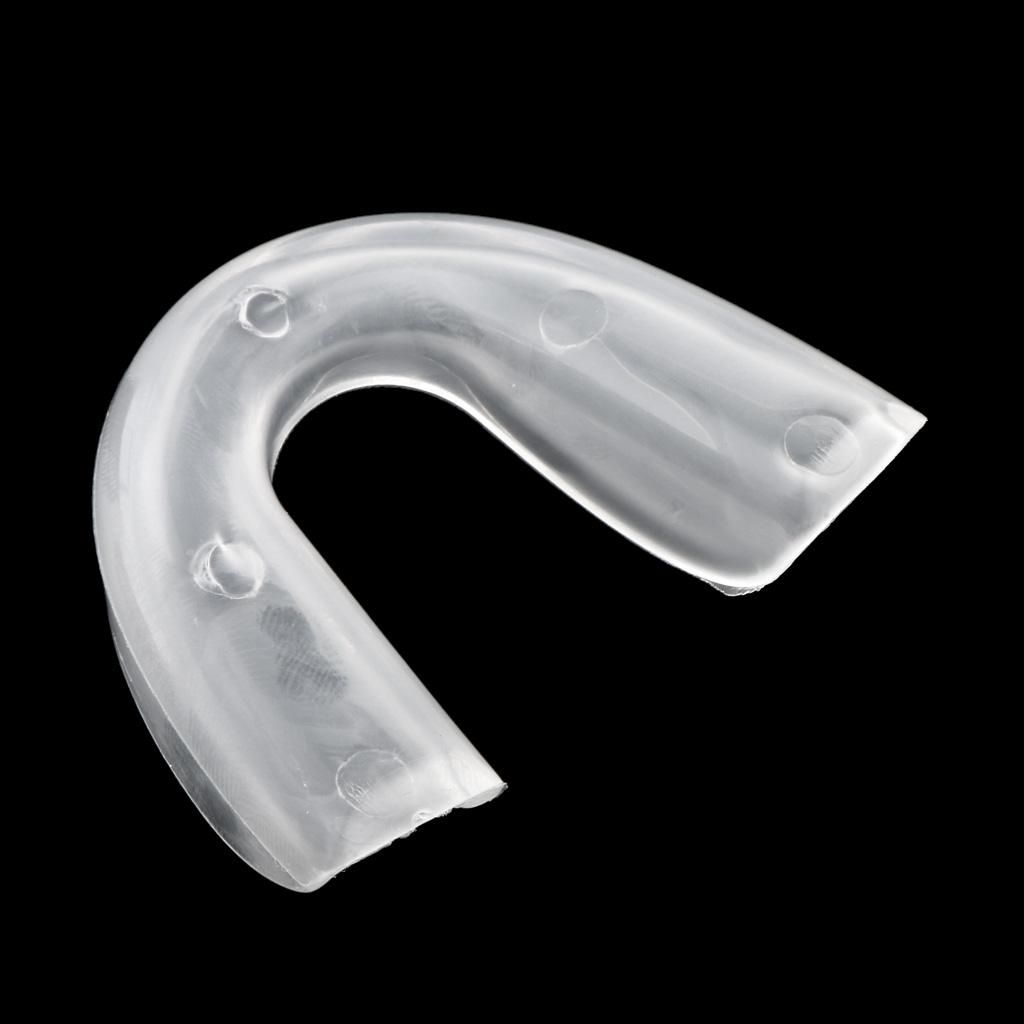 Boxing MMA Basketball Mouthguard Gum Protection + Case Clear