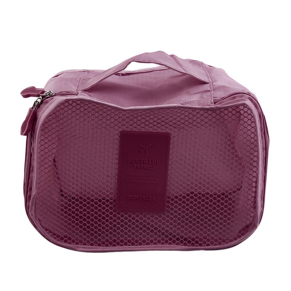 6 Pcs/Set Square Travel Luggage Storage Bags Clothes Organizer Pouch Case