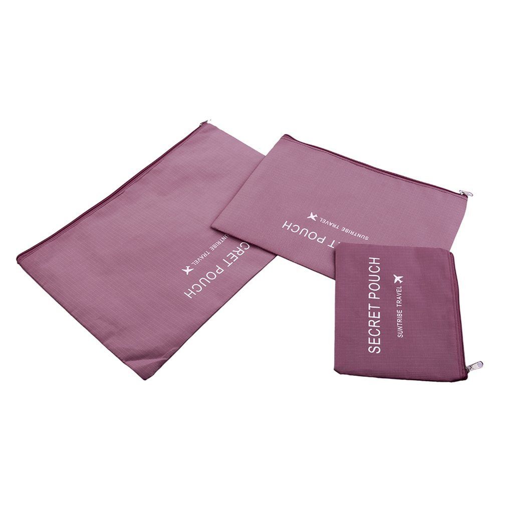 6 Pcs/Set Square Travel Luggage Storage Bags Clothes Organizer Pouch Case