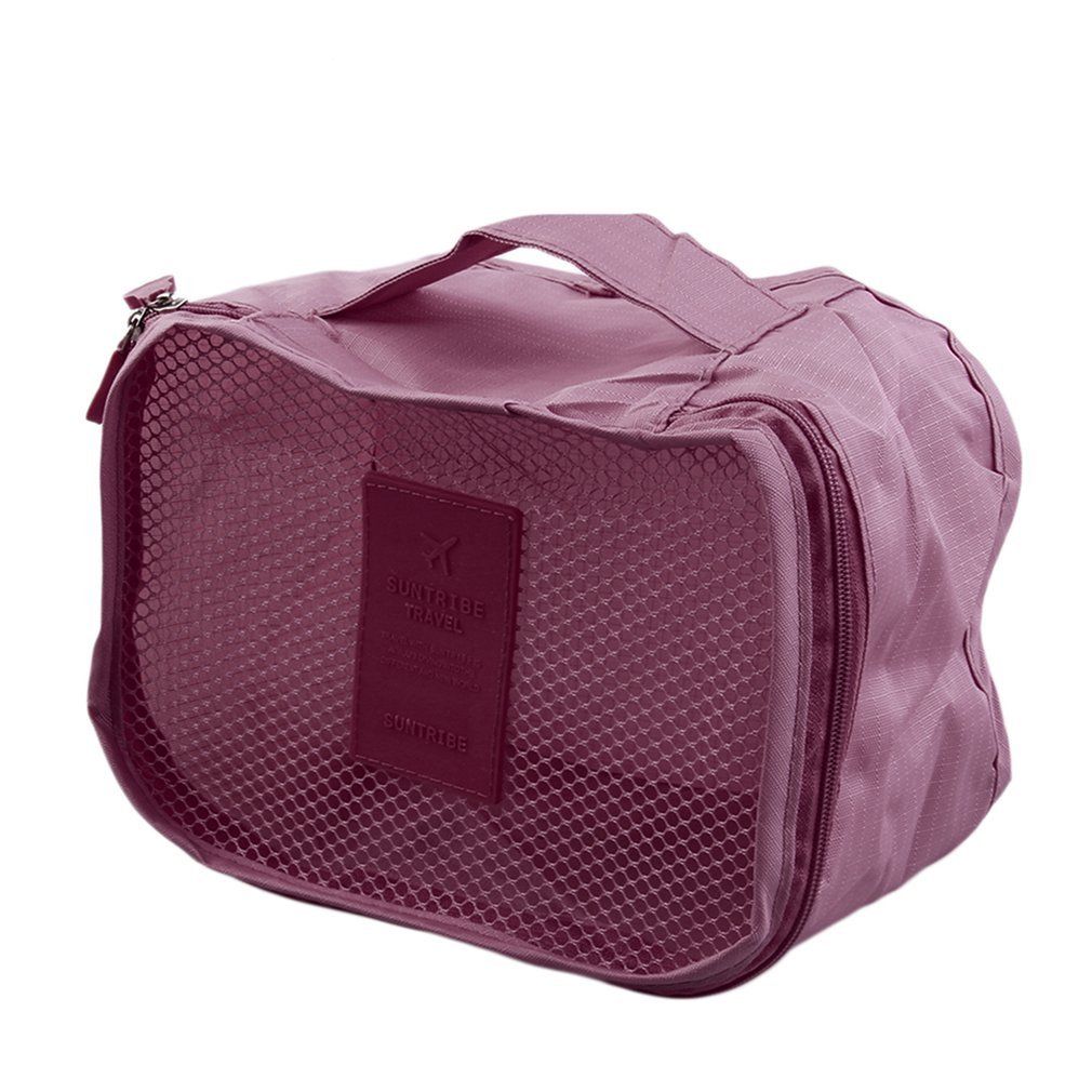 6 Pcs/Set Square Travel Luggage Storage Bags Clothes Organizer Pouch Case