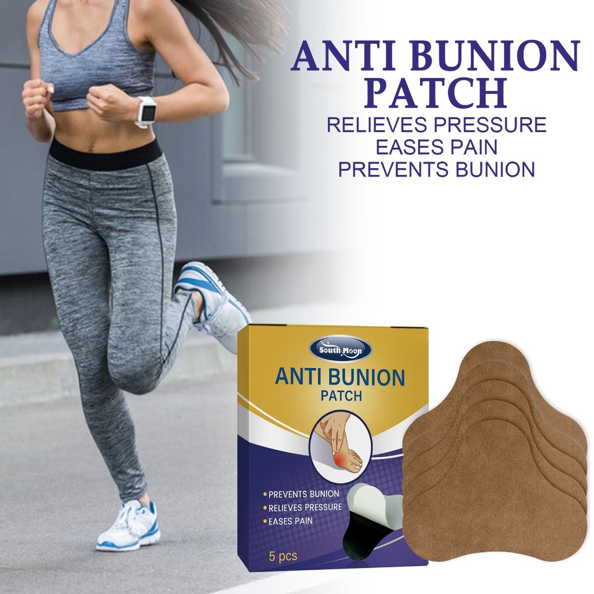 5Pcs Anti Bunion Patch Relieve Pain Prevent Bunion