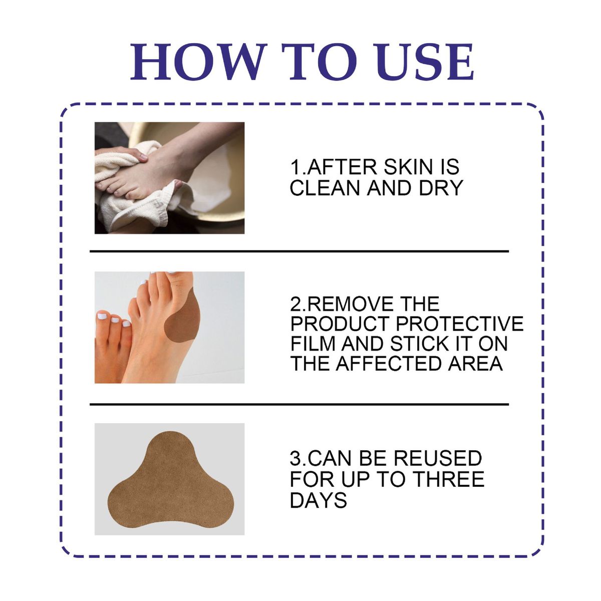 5Pcs Anti Bunion Patch Relieve Pain Prevent Bunion
