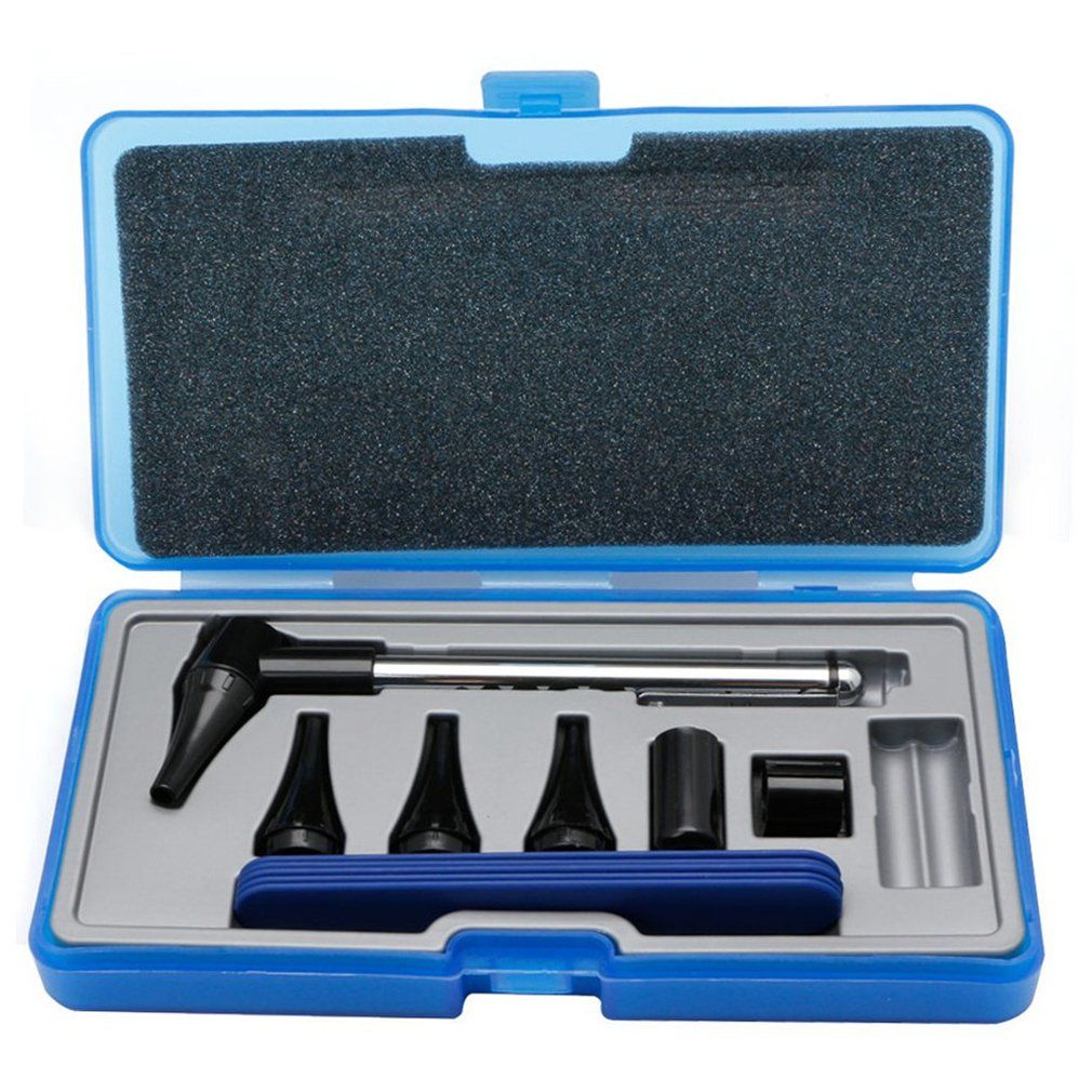 Otoscope Set Fiber Optic Otoscope Ophthalmoscope LED ENT Diagnostic Examination Kit Ear Nose And Throat Exam Kit ACU