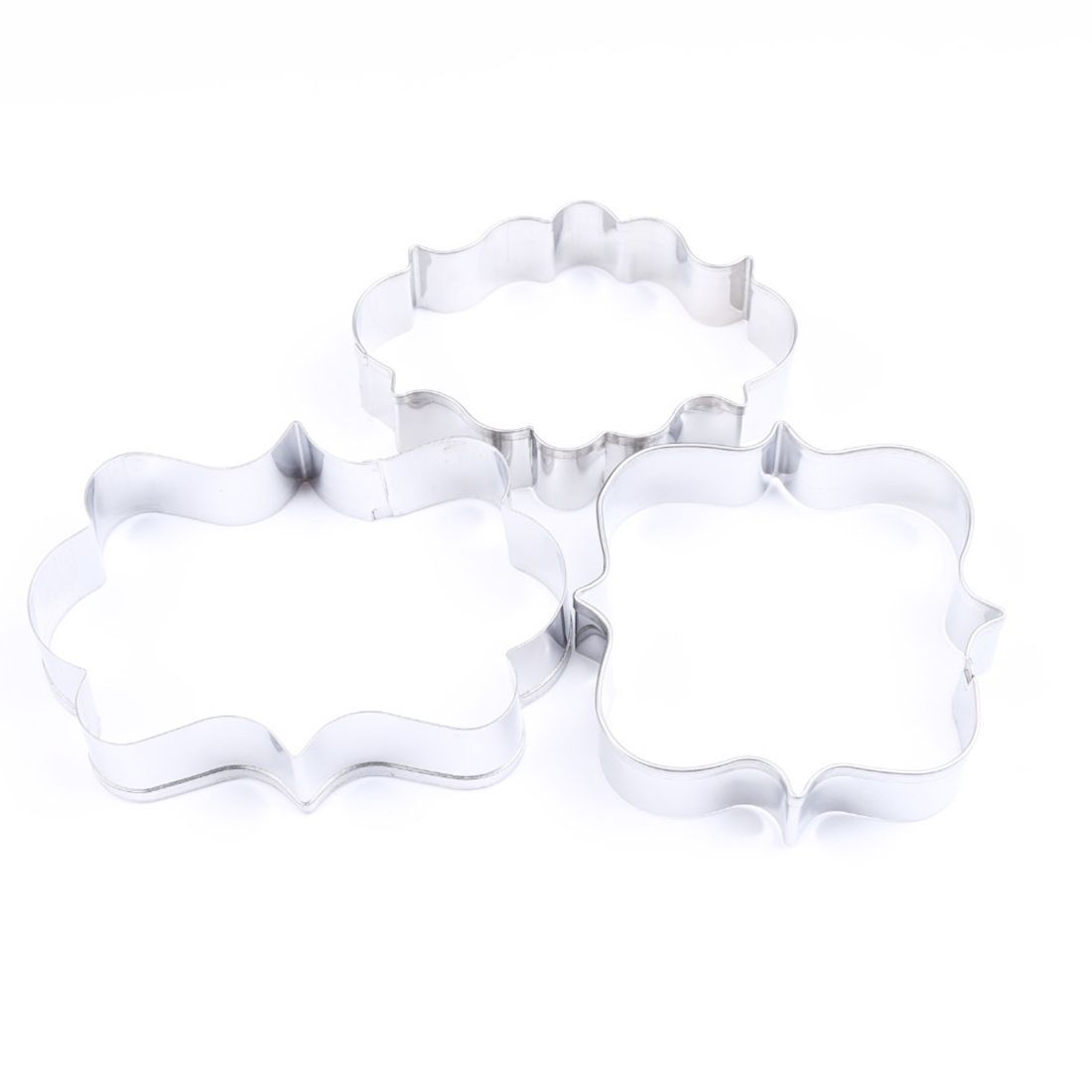 A Set Of Cookie Stencils 3pcs Wedding Blessing Frame Shape