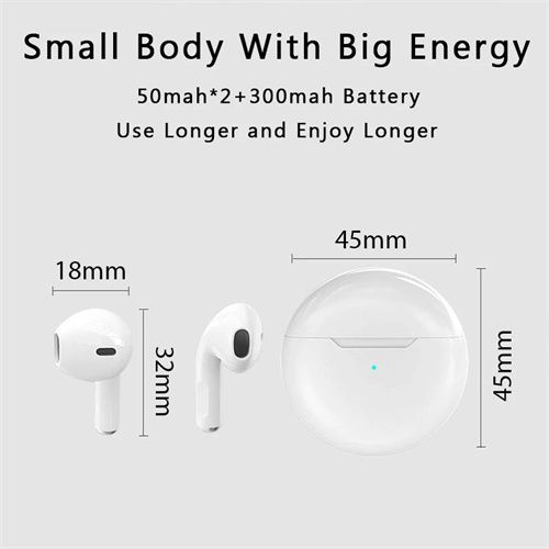 Bluetooth Headset Wireless Earbuds With Mic Touch Control