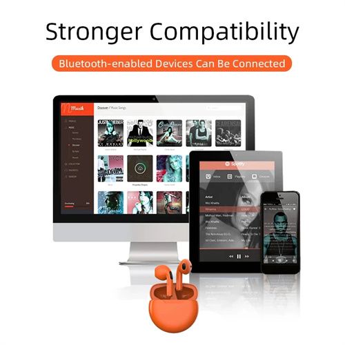 Bluetooth Headset Wireless Earbuds With Mic Touch Control