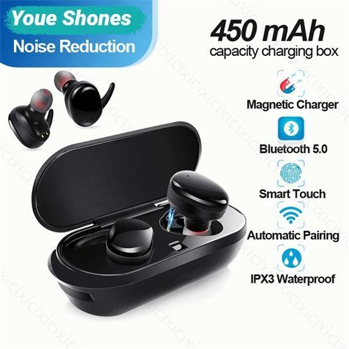 Wireless Fingerprint Touch Blutooth Headset Earphone Stereo Sound In-ear Earbuds