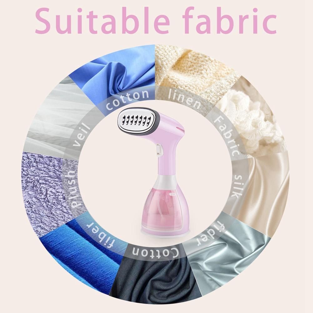 Handheld Garment Steamer Household Fabric Steam Iron Mini Portable Vertical Fast-Heat for Clothes Ironing Pink US Plug