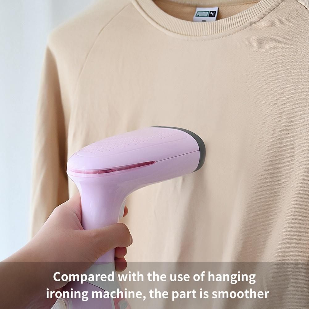 Handheld Garment Steamer Household Fabric Steam Iron Mini Portable Vertical Fast-Heat for Clothes Ironing Pink US Plug