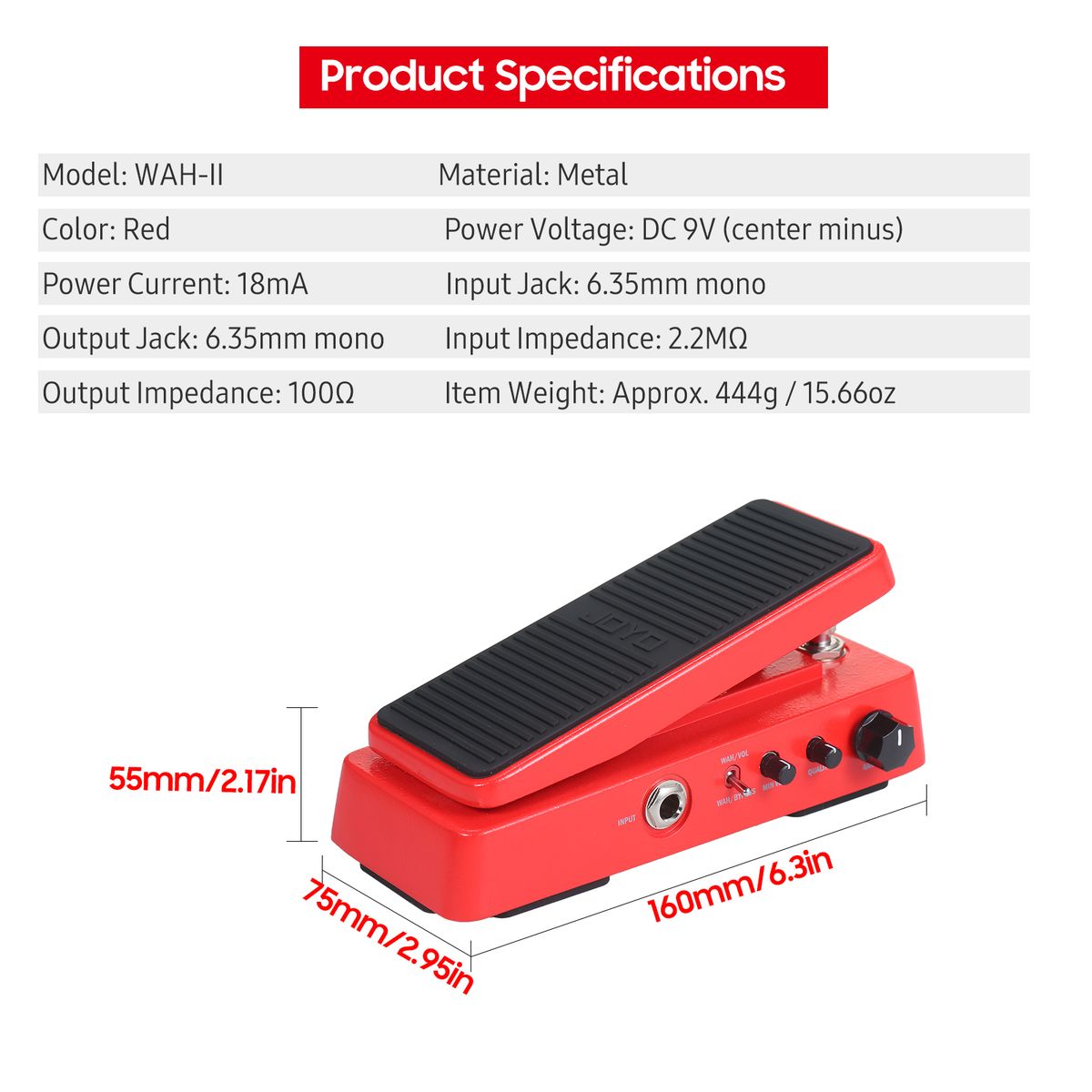 2-In-1 Electric Guitar Tones Effect Pedal With