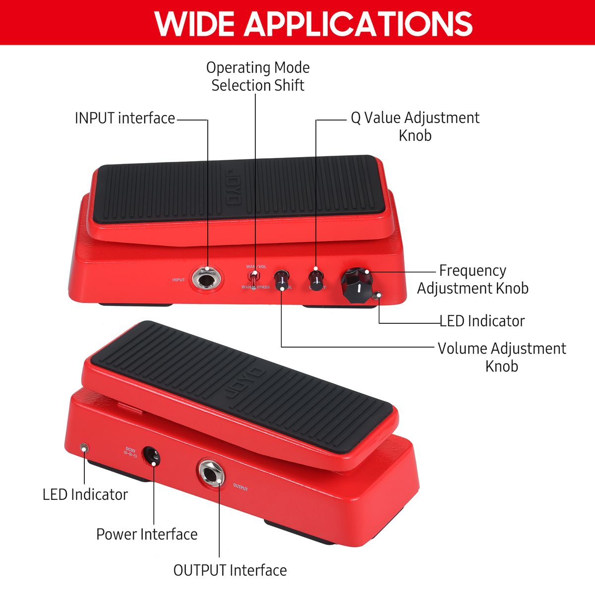 2-In-1 Electric Guitar Tones Effect Pedal With
