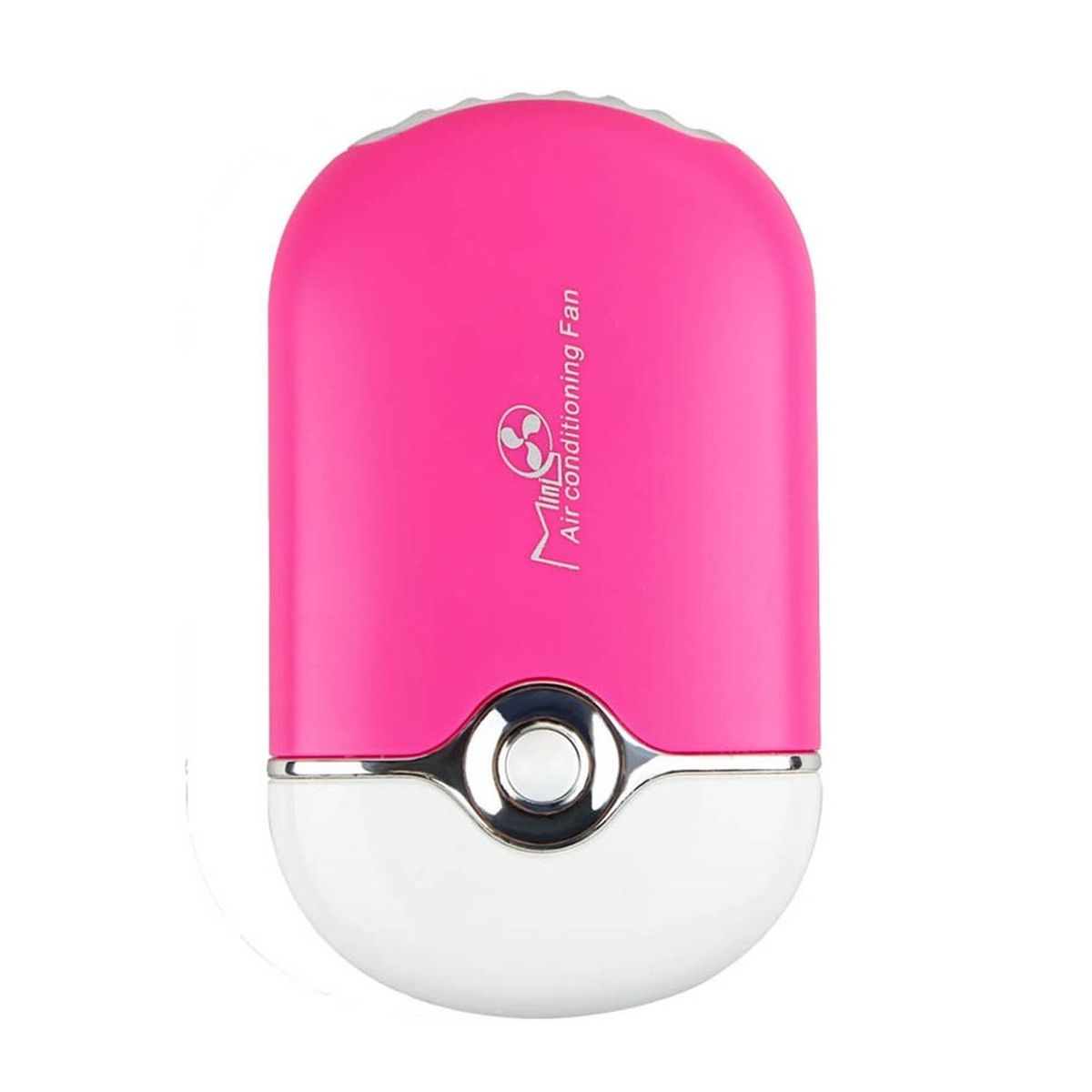 CO Mini Portable Handheld Desk Air Conditioner USB Rechargeable Cooling Fan-rose Red