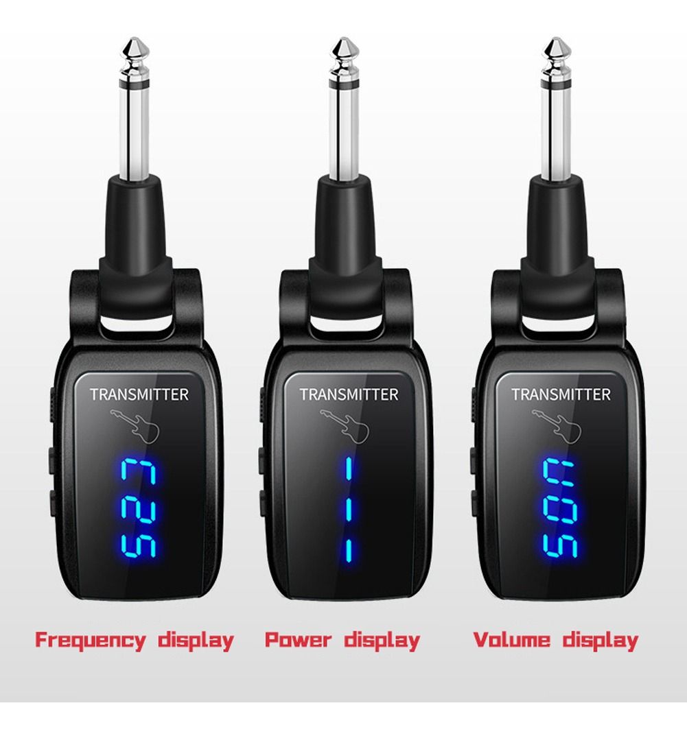 Rechargeable Wireless Led Guitar Transmitter System
