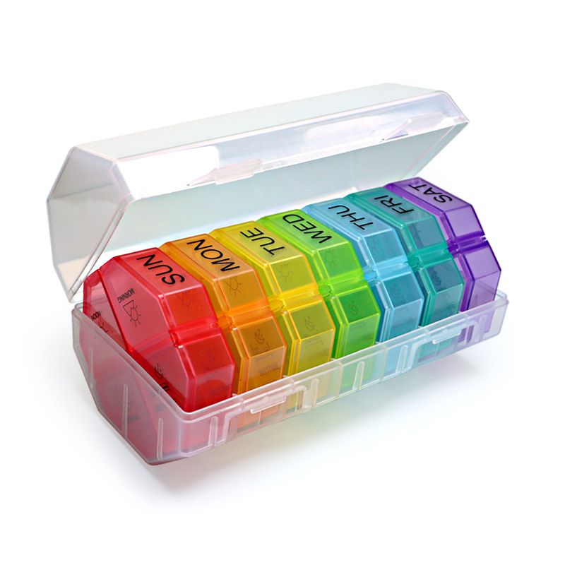 7Day Portable Pill Box Pocket Pill Case 4Compartments Travel