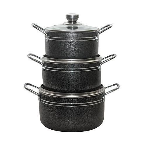 MASTERCHEF 3-Pieces Non-stick Pots Set
