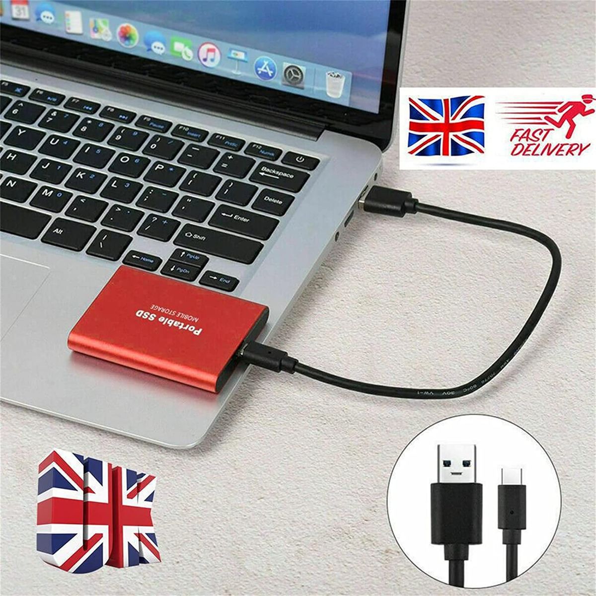 Original 1TB SSD External Hard Drive - Usb 3.1 Type-C