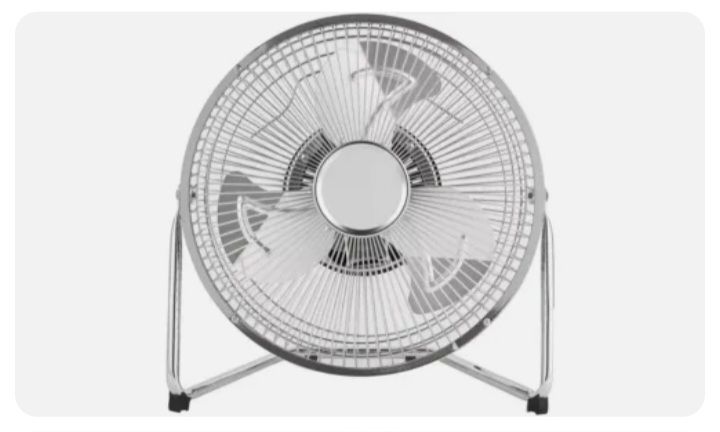 9 Inch Chrome High Velocity Tilting Desk Fan