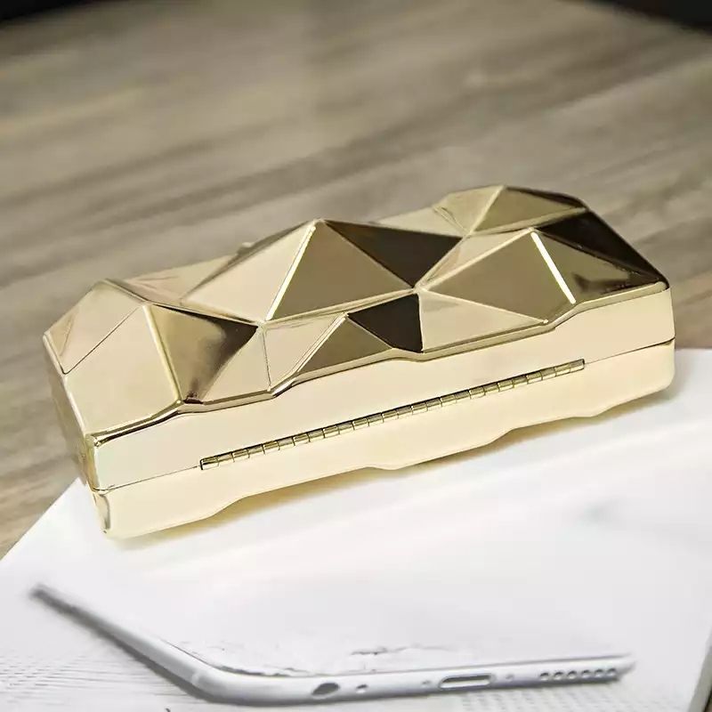 Metallic Clutch Purse - Gold