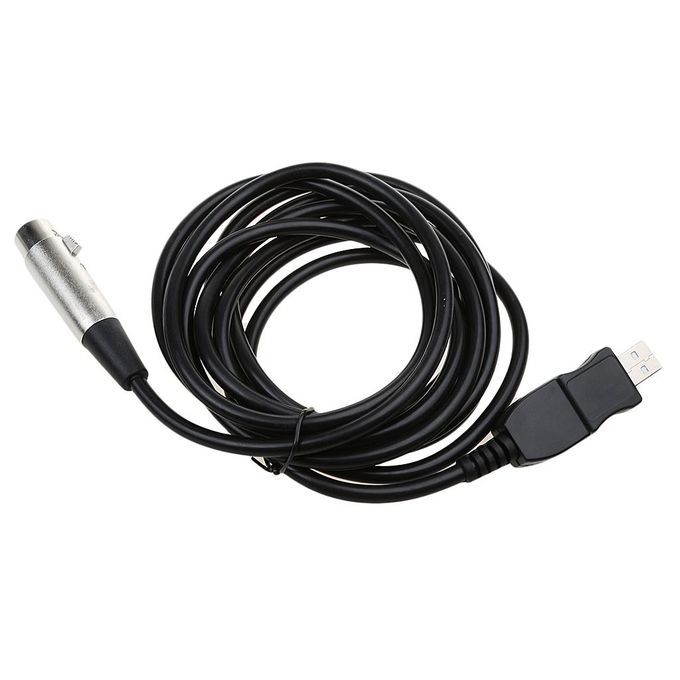 USB Male To 3 Pin XLR Female Microphone MIC Studio Audio Link Cable