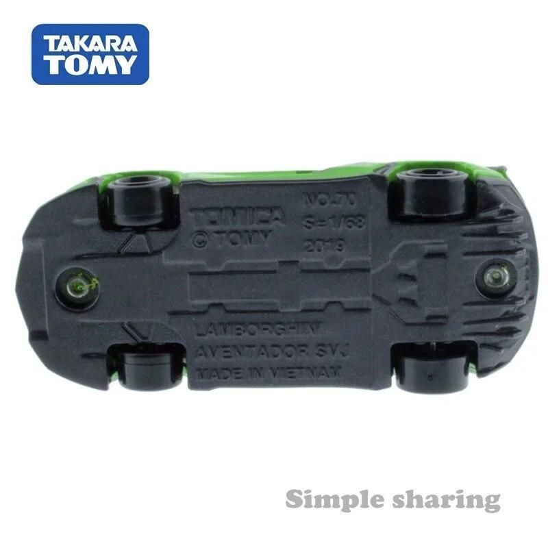 Takara Tomy Tomica No. 70 Lamborghini Aventador Svj Car Model Kit 1:68 Diecast Special Specification Hot Funny Baby Toys
