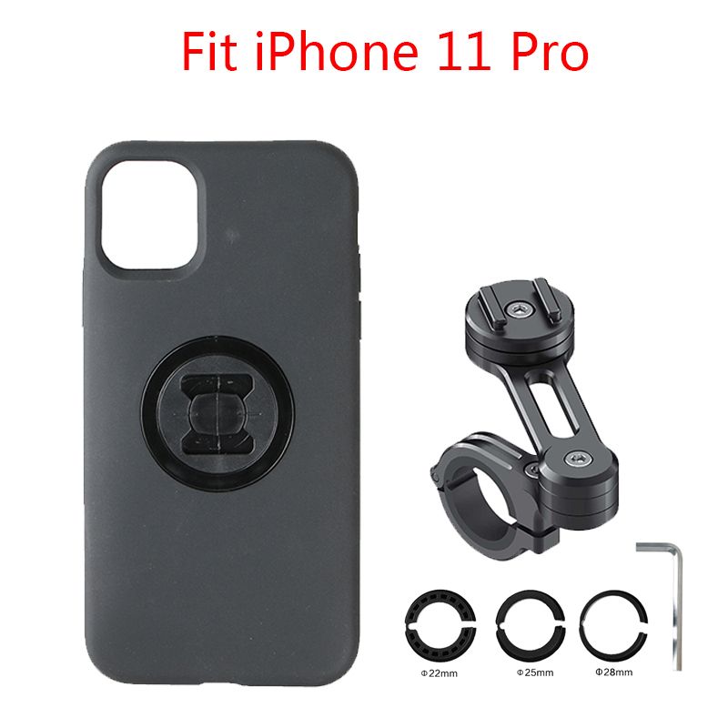 (Mount Kit For I11Pro)Support Mobile Phones Holder With Case For Iphone 12 Pro Max 11/XS Bicycle Moto Smartphon Phone Stand Quick Mount Accessories SP RA
