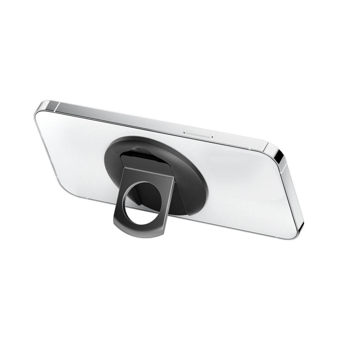 Magnetic Mobile Phone Holder for for Continuity Camera Mount Round Ring Support Kickstand Black