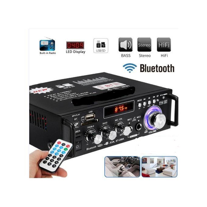 Car HiFi Stereo Audio Power Amplifier Mini Digital Bluetooth