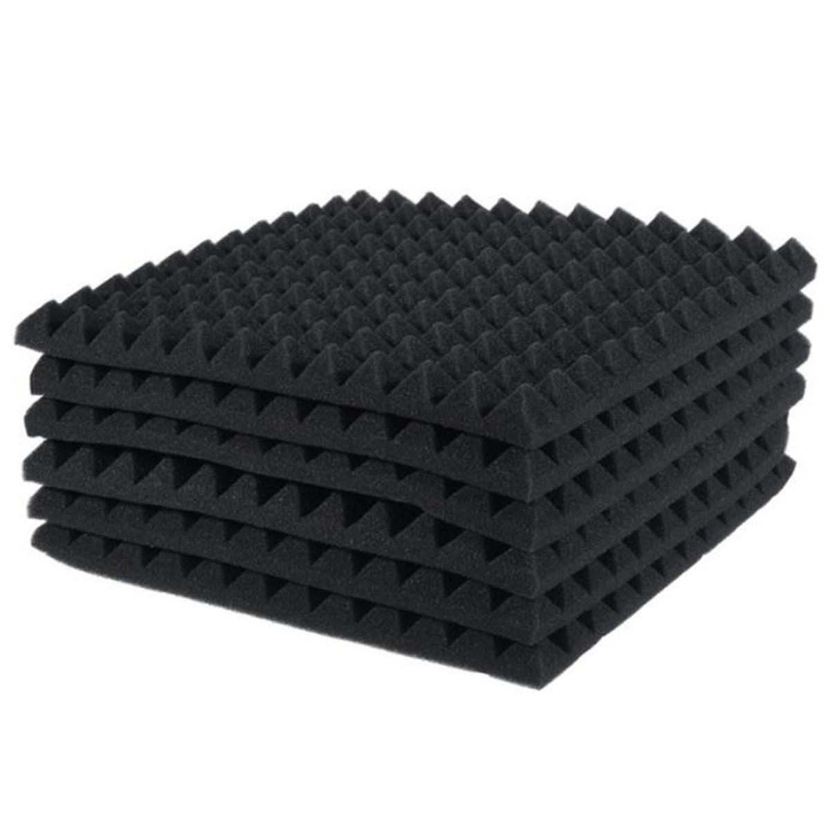 6 Pcs Acoustic Panels Foam Board Studio Sound-Absorbing Wedg