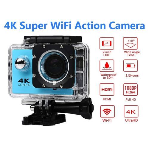 1080p Sports Wifi Camera 4K Digital Video Camera 30m Waterproof HD Camcorder 2.0' Screen