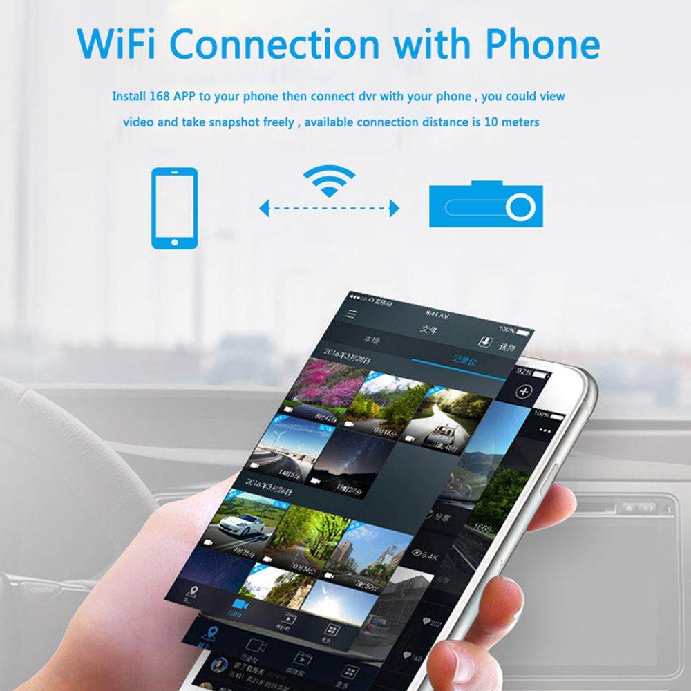 Dash Cam Mini WIFI Car DVR Camera Digital Registrar Video Recorder DashCam Auto Camcorder Wireless DVR APP Monitor