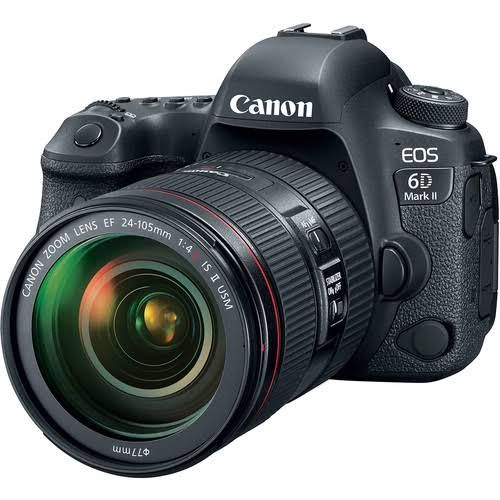 Canon EOS 6D Mark II DSLR Camera With 24-105mm Lens Wifi 4K HD Professional Camera With Carrier Bag