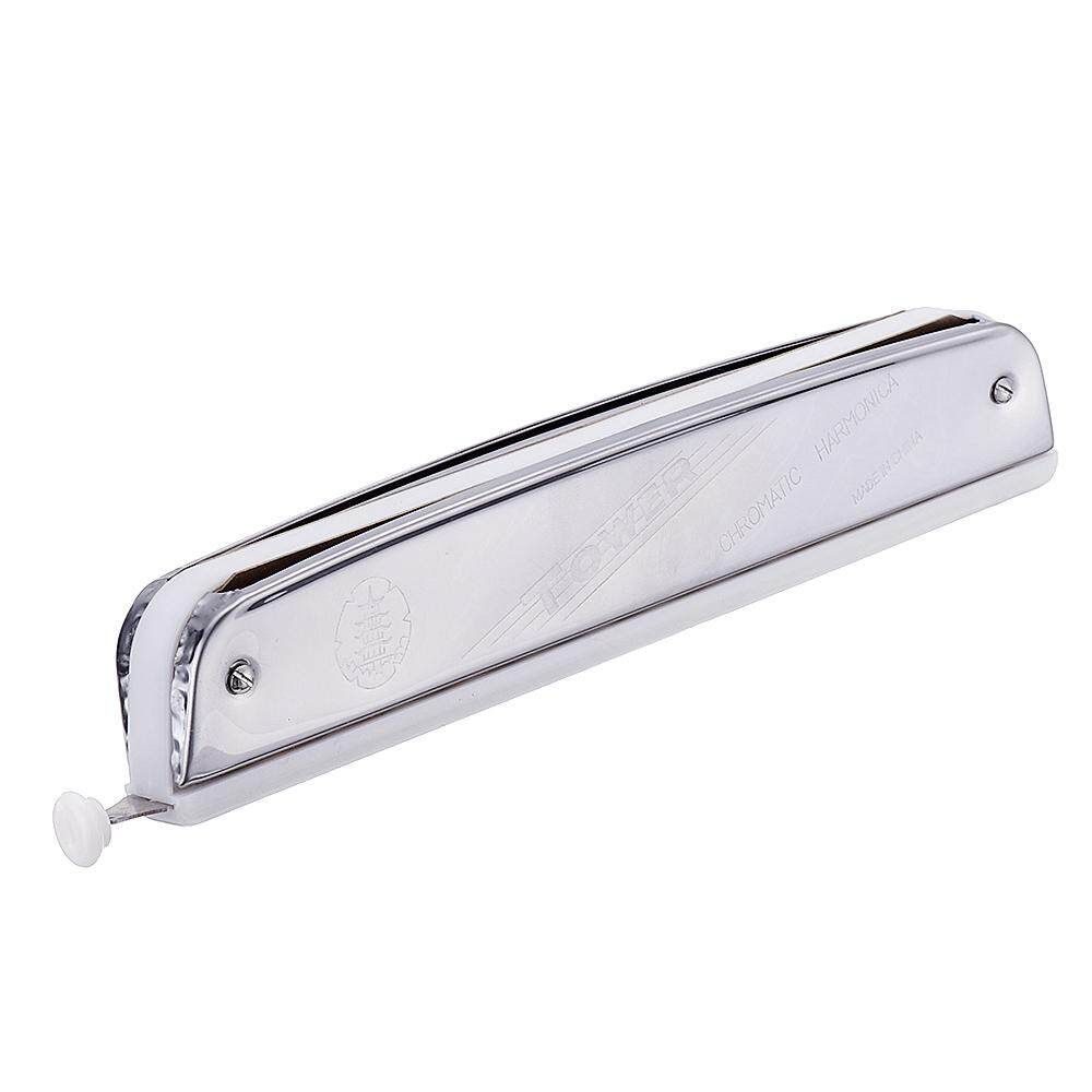 QIMEI M1015 24 Holes Chromatic Harmonica Harp Mouth Organ Key For Adult