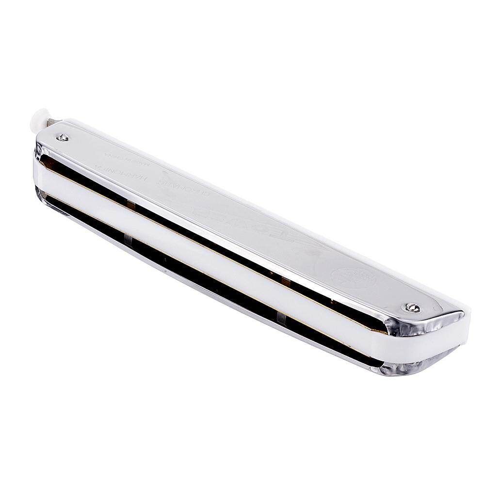QIMEI M1015 24 Holes Chromatic Harmonica Harp Mouth Organ Key For Adult