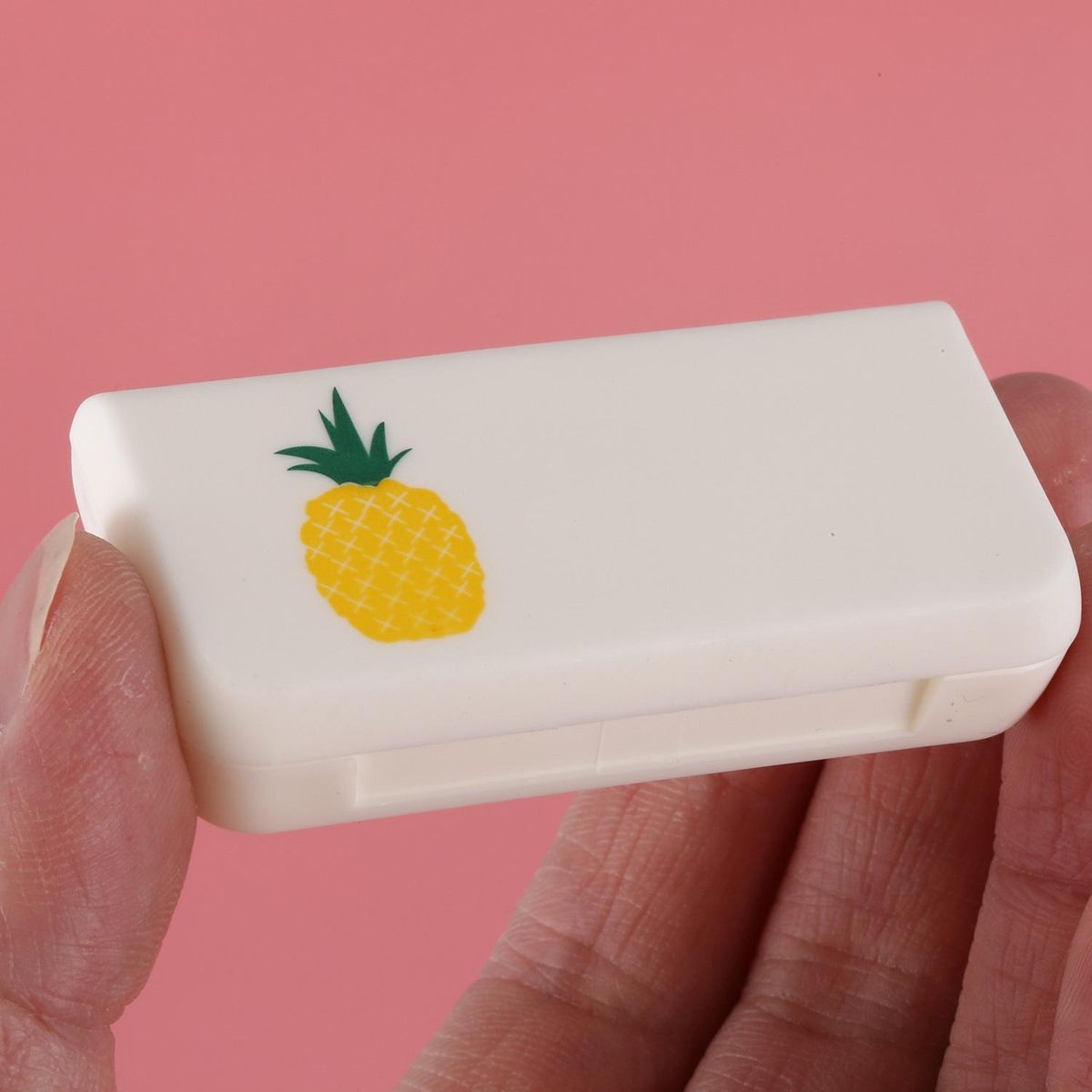 Three Compartments Mini Pill Box Travel Drug Dispensing Box