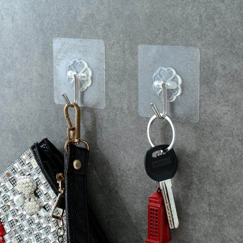 10Pcs Self-adhesive Storng Sucker Wall Hanging Hooks