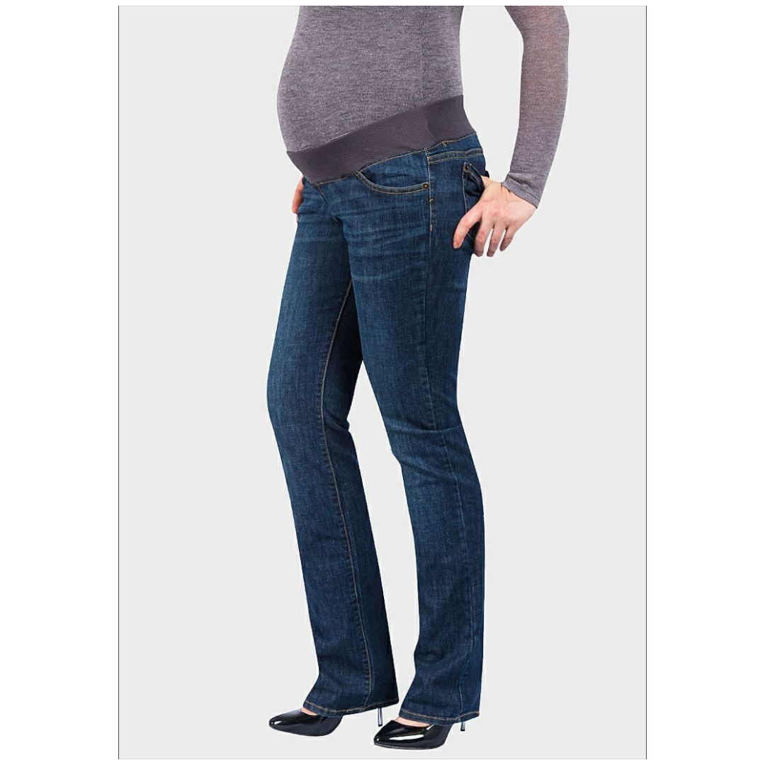 Mfed Maternity Elastic Band Boot Cut Jeans