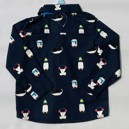 Boys Long Sleeve Cotton Shirt - 2pcs