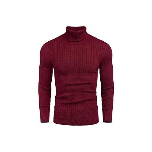 Men/Women Turtle Neck Top/ Cooperate Wine