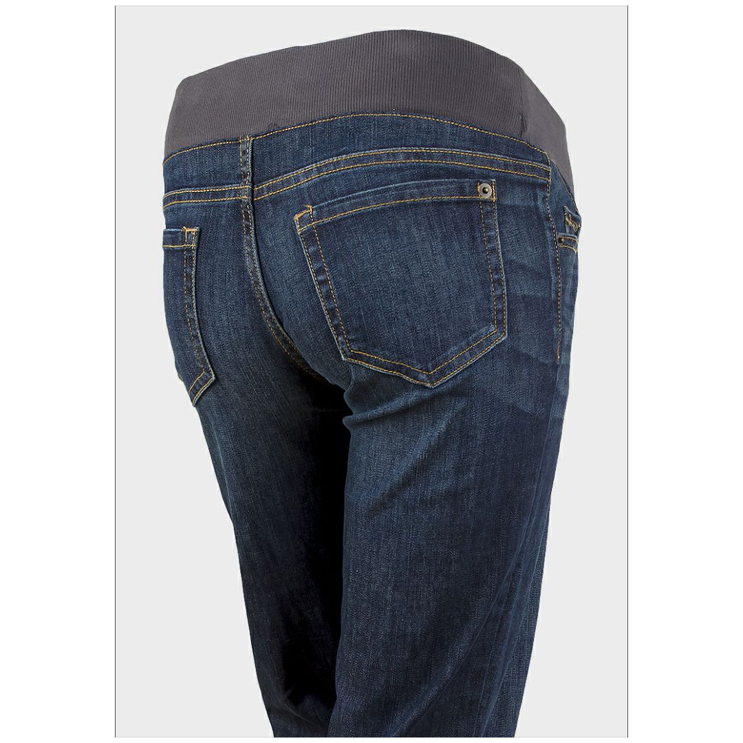 R Maternity Elastic Band Boot Cut Jeans