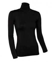 Turtle Neck Long Sleeve For Female - Black