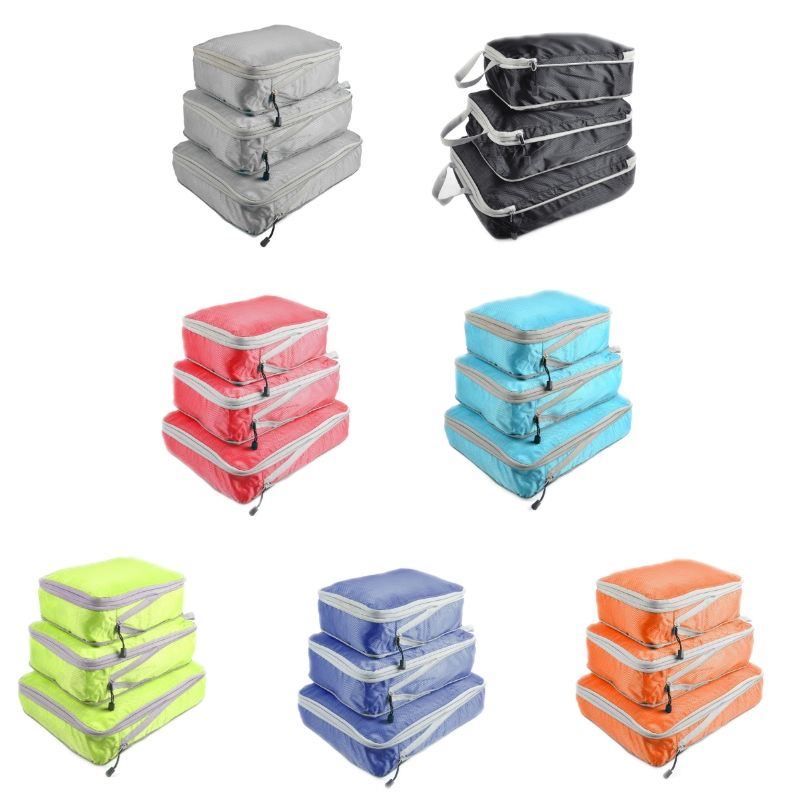 3 PCS/Set Travel Waterproof Clothes Storage Bag