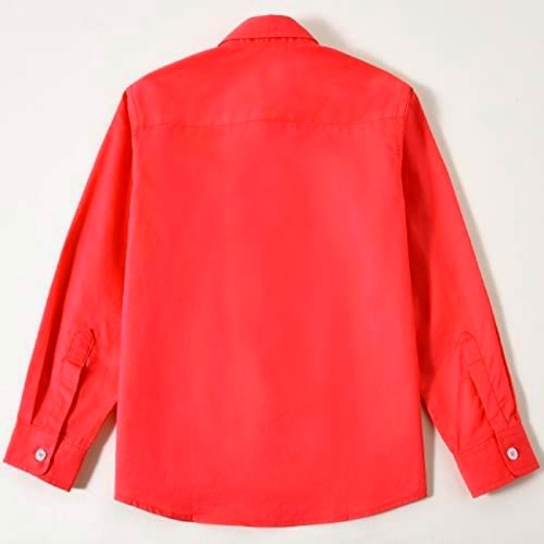 Kid's Formal Shirt  - Red