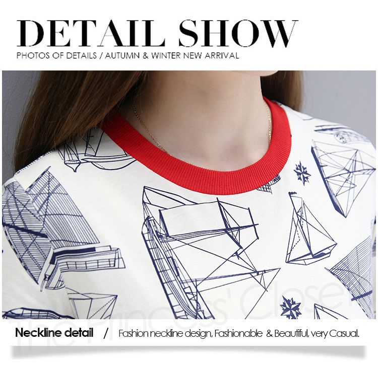 D18 Office Lady Geometry Print Short Sleeve Dress-Multi