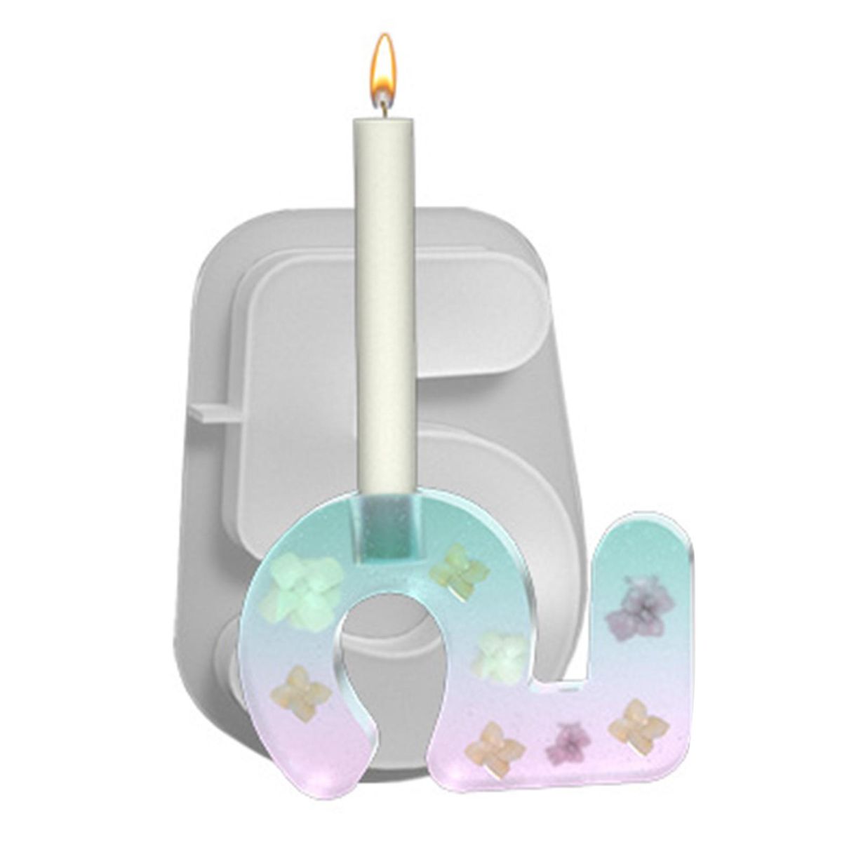 Mica Powder Candle Mold Delight Candle Holder Mold Handmade for Diy