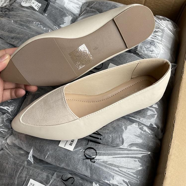 Women Flat Shoe Ladies Office Shoe-Black
