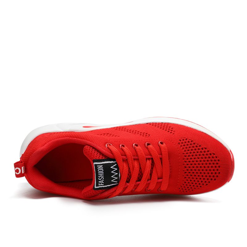 Big Size Womens Sneaker Female Dancing Shoes-Red
