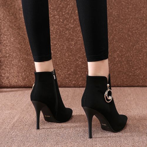 Women Lady Sexy High Heel Martin Boots Party Dress Work Booties Shoes
