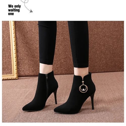 Women Lady Sexy High Heel Martin Boots Party Dress Work Booties Shoes